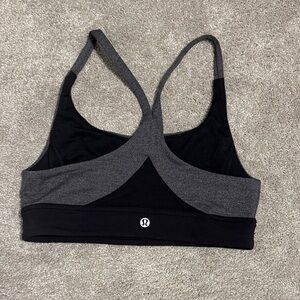 lululemon athletica Black and Gray Sports Bra